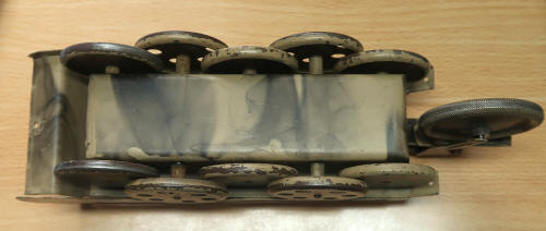 Blechmodell von unten