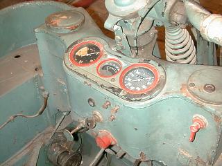 Dashboard with original instruments