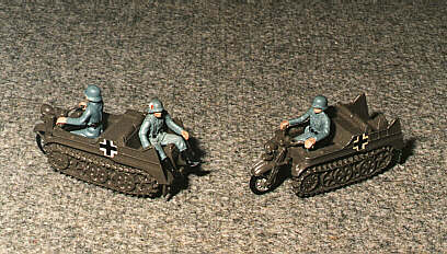 Two BRITANS Kettenkrad models